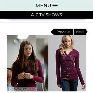 Women's Lucky Brand Peacock Thermal Long Sleeve Top- M/L